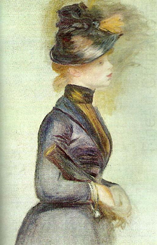 woman in blue, Pierre Renoir